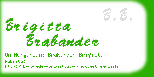 brigitta brabander business card